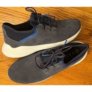 New Cole Haan Suede Loafers, Gray